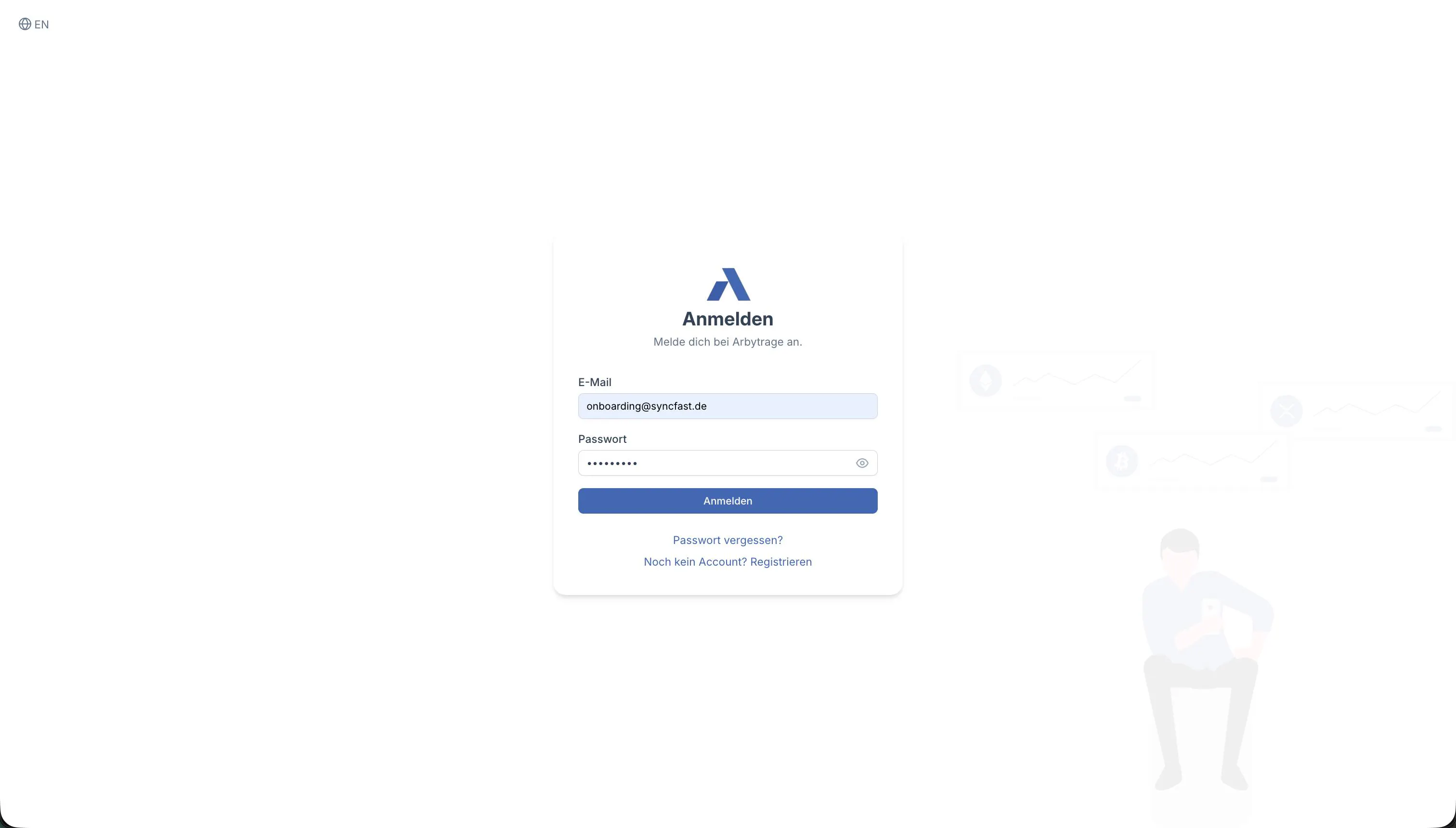 arbytrage.io 제품 배너