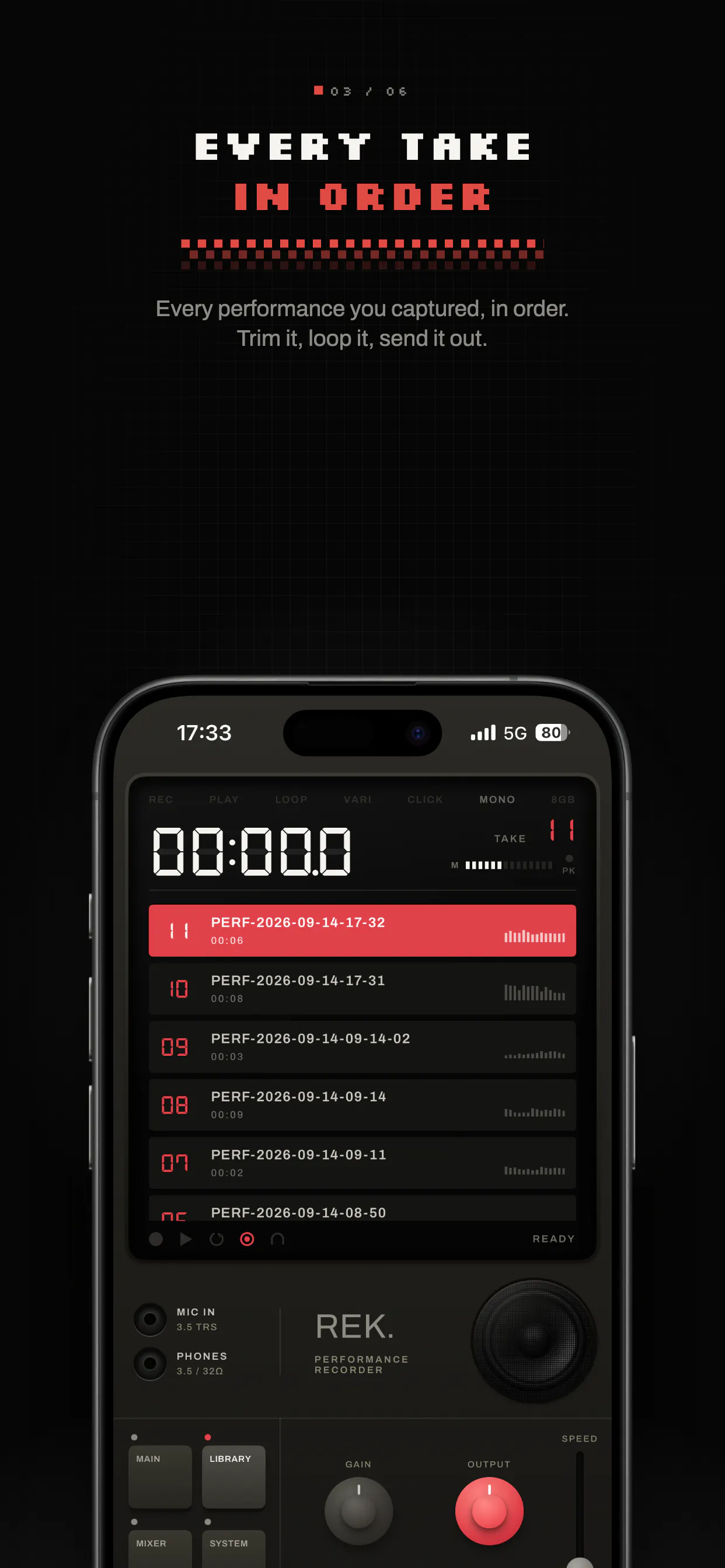 REK. The Performance Recorder gallery image