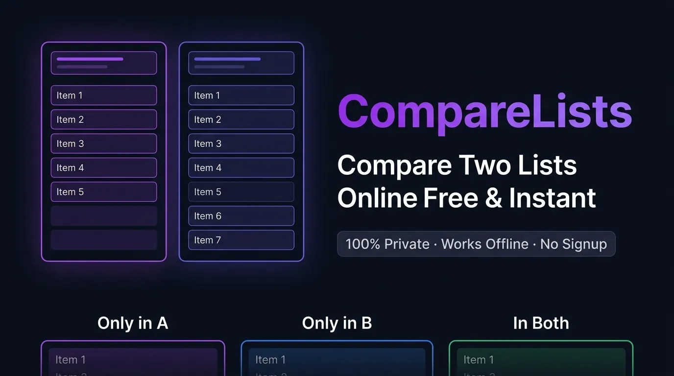Compare Lists gallery image