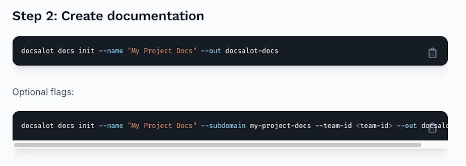 DocsAlot CLI screenshot 8