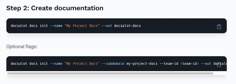 DocsAlot CLI screenshot 8