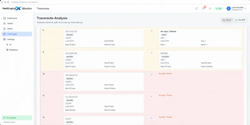 NetengineX IP monitor screenshot 5