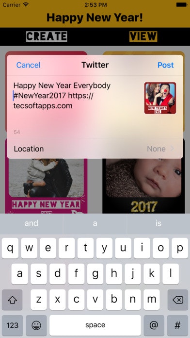 Happy New Year Photo Greeting Stickers for iMessage gallery image