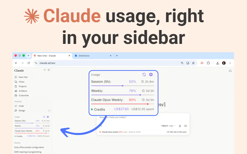 Claude Usage Tracker screenshot 1