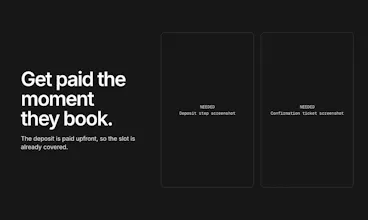 SlotPaid · Bookings that arrive paid gallery image