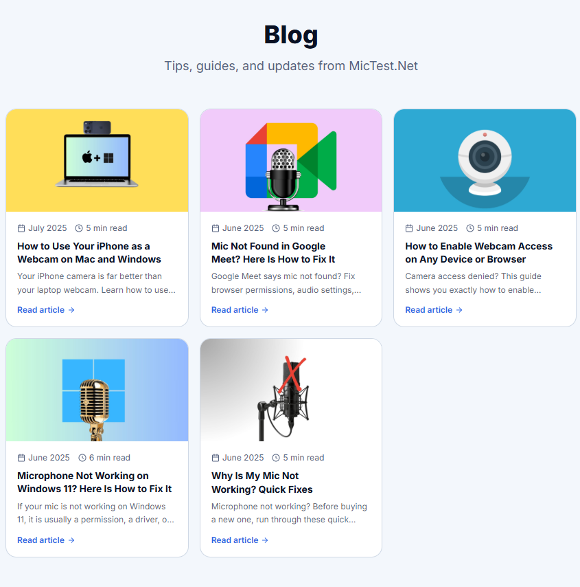 MicTest.Net gallery image