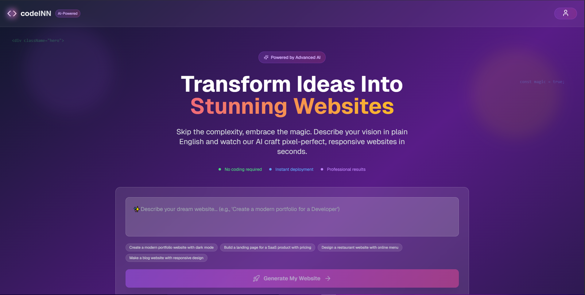 Média Coderinn - Transformer les idées en sites Web étonnants 1