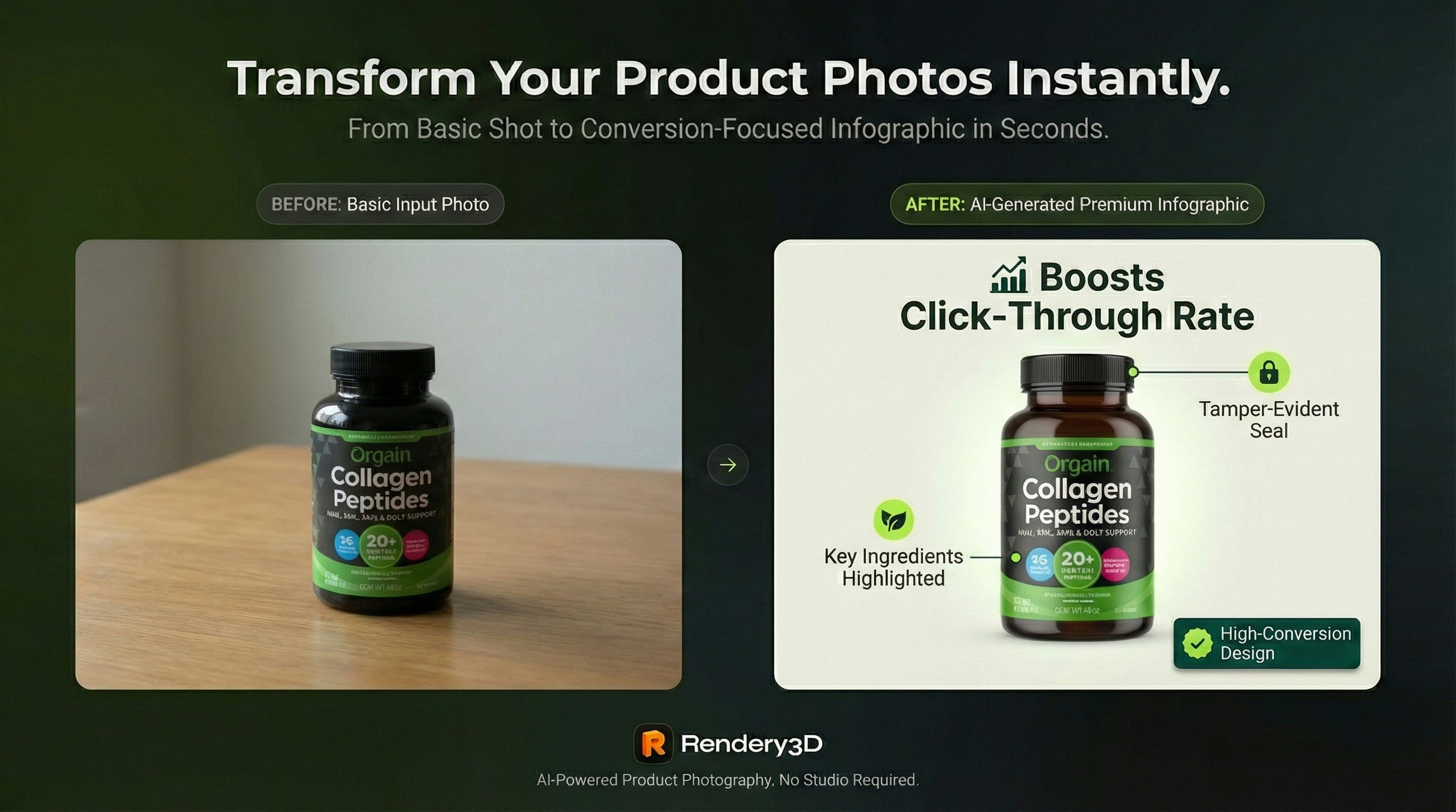 Rendery3D - Screenshot 2 showing product features and functionality