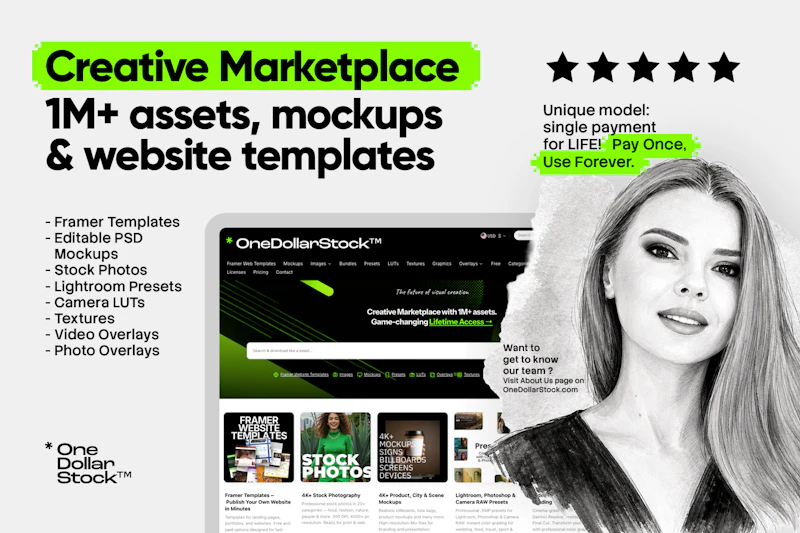 OneDollarStock | Creative Marketplace screenshot 2