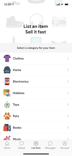 Bazaar | iOS Social Listings App gallery image