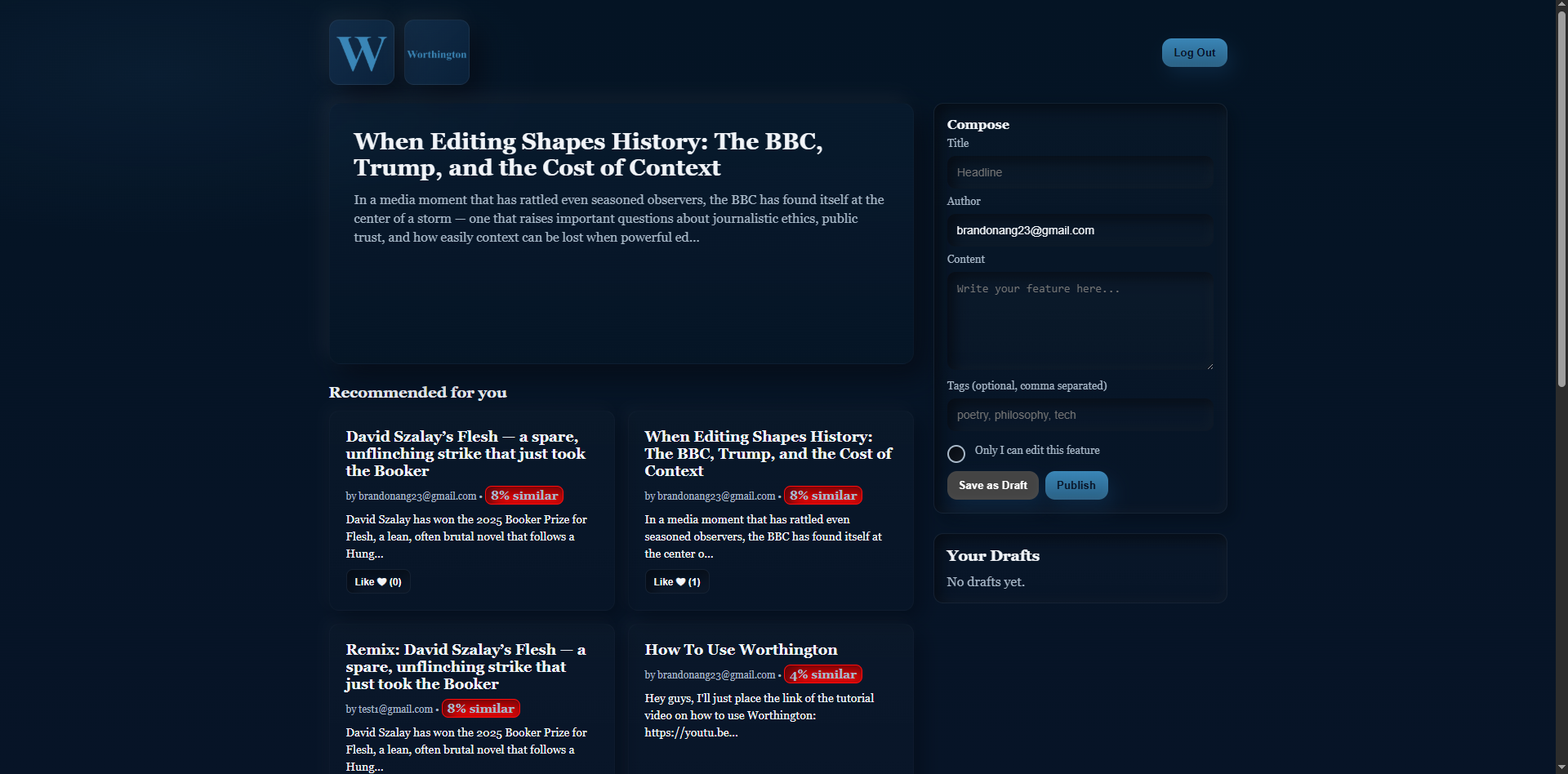 Remix Articles Like Code in Worthington - Screenshot 2 showing product features and functionality