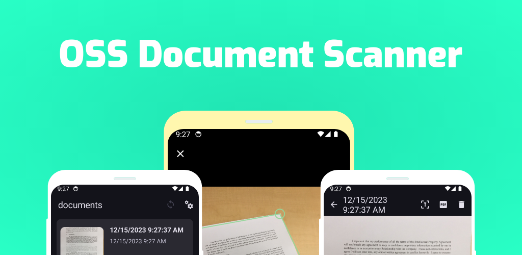 OSS DocumentScanner - Product Hunt launch logo and brand identity