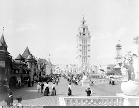 Retro photos on map gallery image