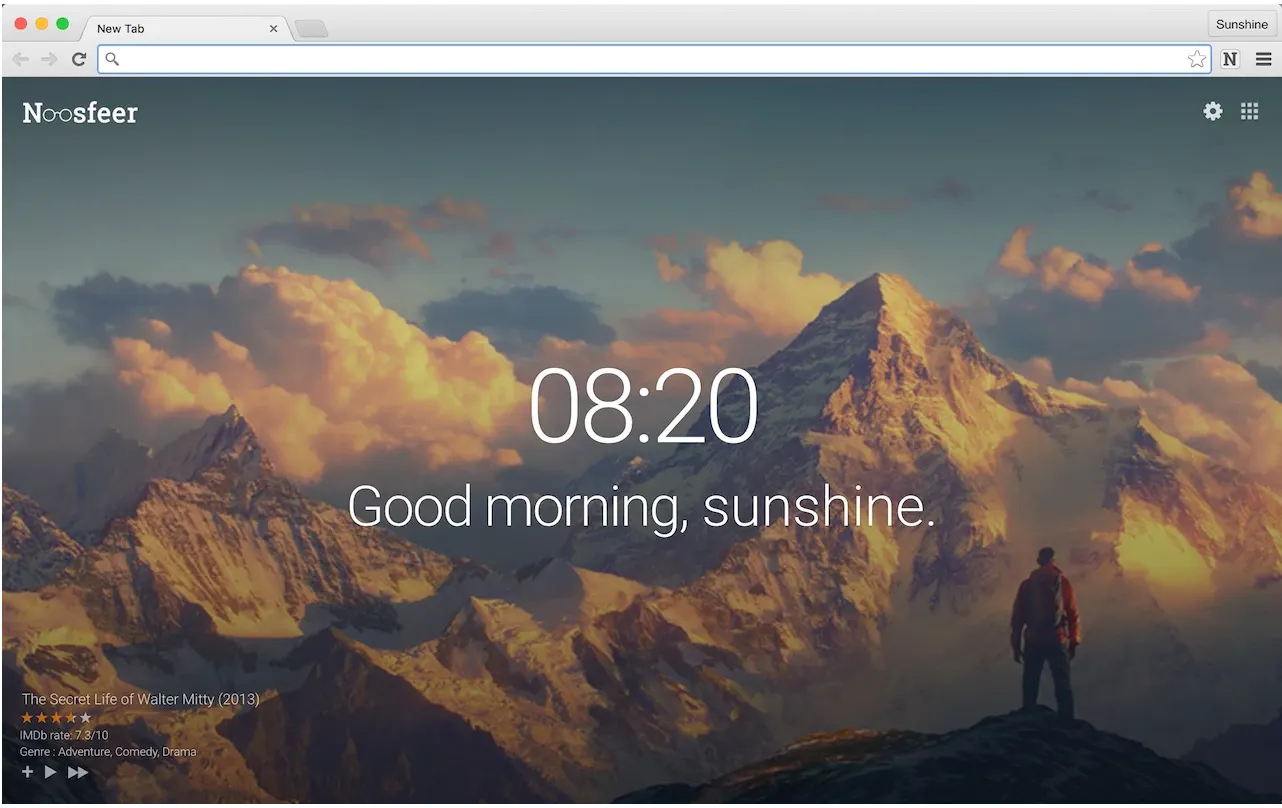 New tab = A movie to watch + Reading List
