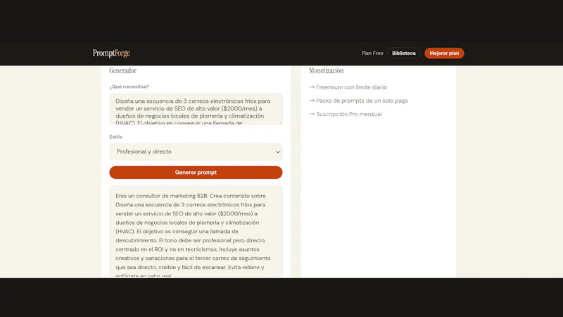 PromptForge screenshot 4