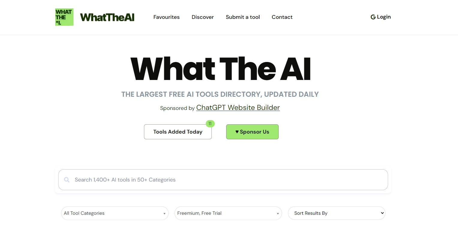 WhatTheAI.tech - La mayor colección de herramientas de IA gratuitas media 1