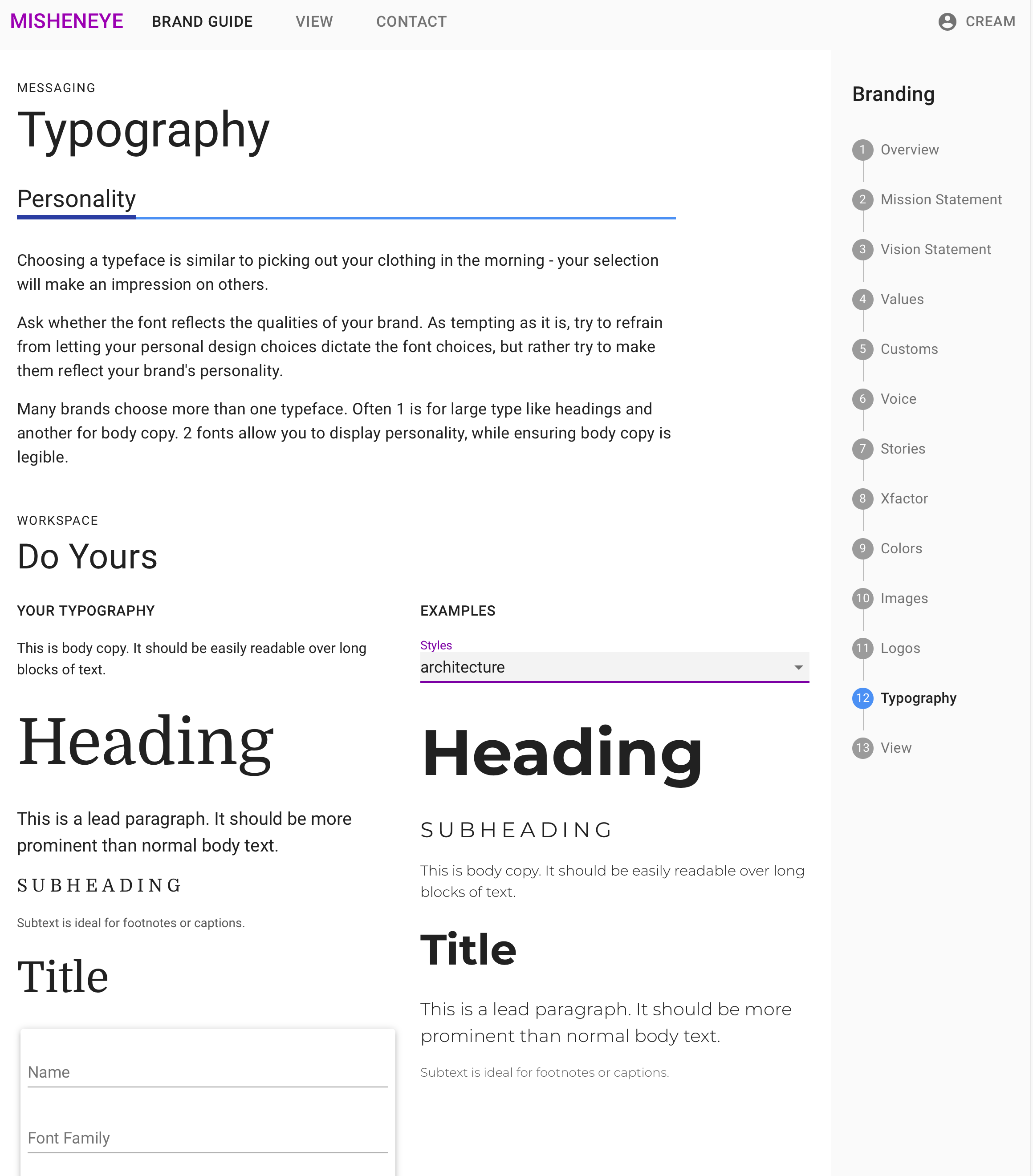 Misheneye Brand Guides gallery image