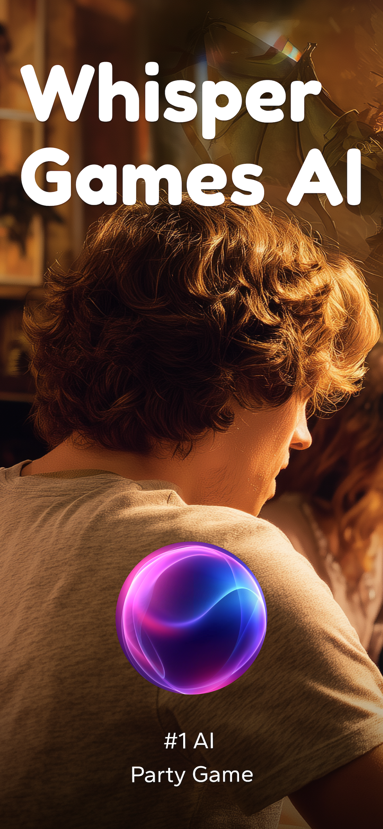 Whisper Games AI – The AI Party Game - Main product screenshot demonstrating key features and user interface