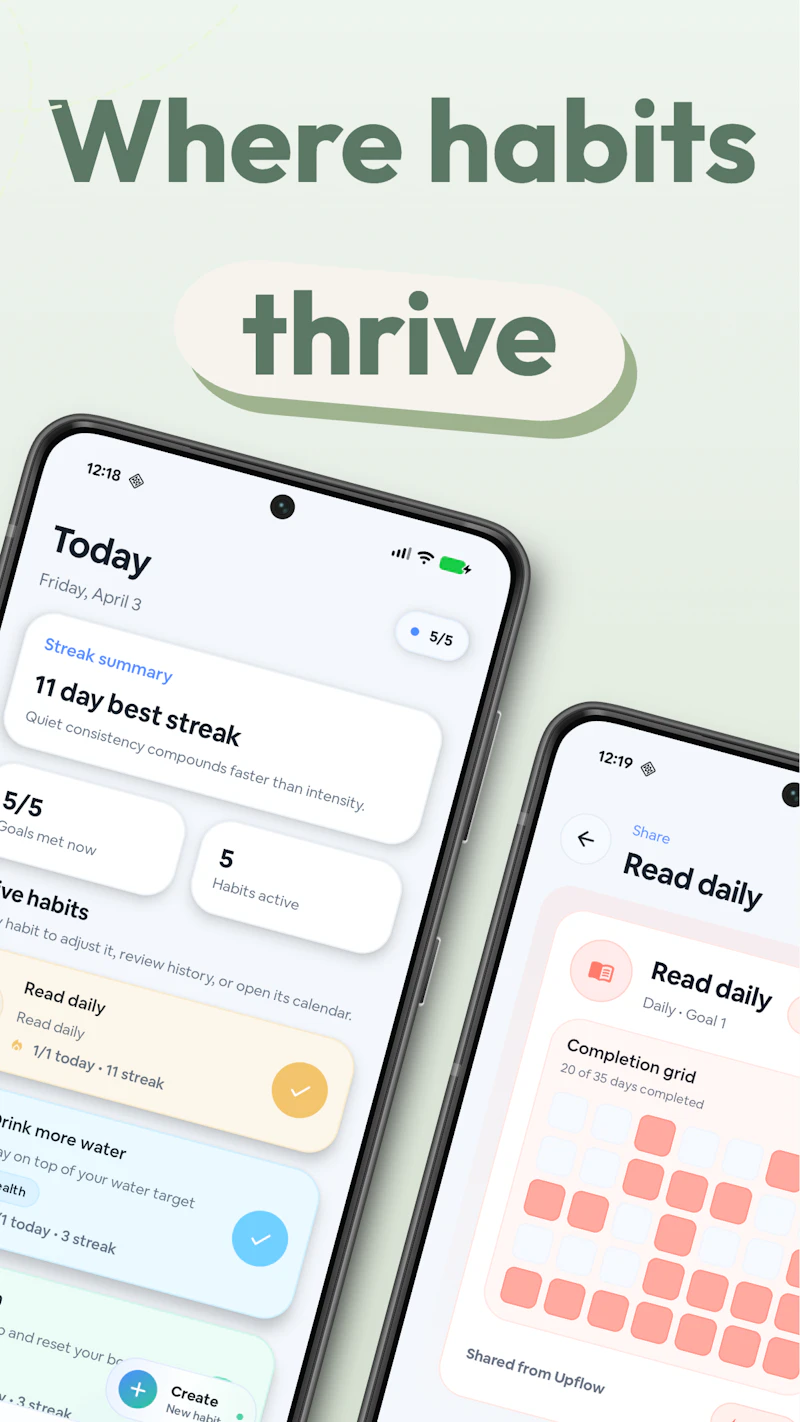 Upflow: Habit Tracker screenshot 2