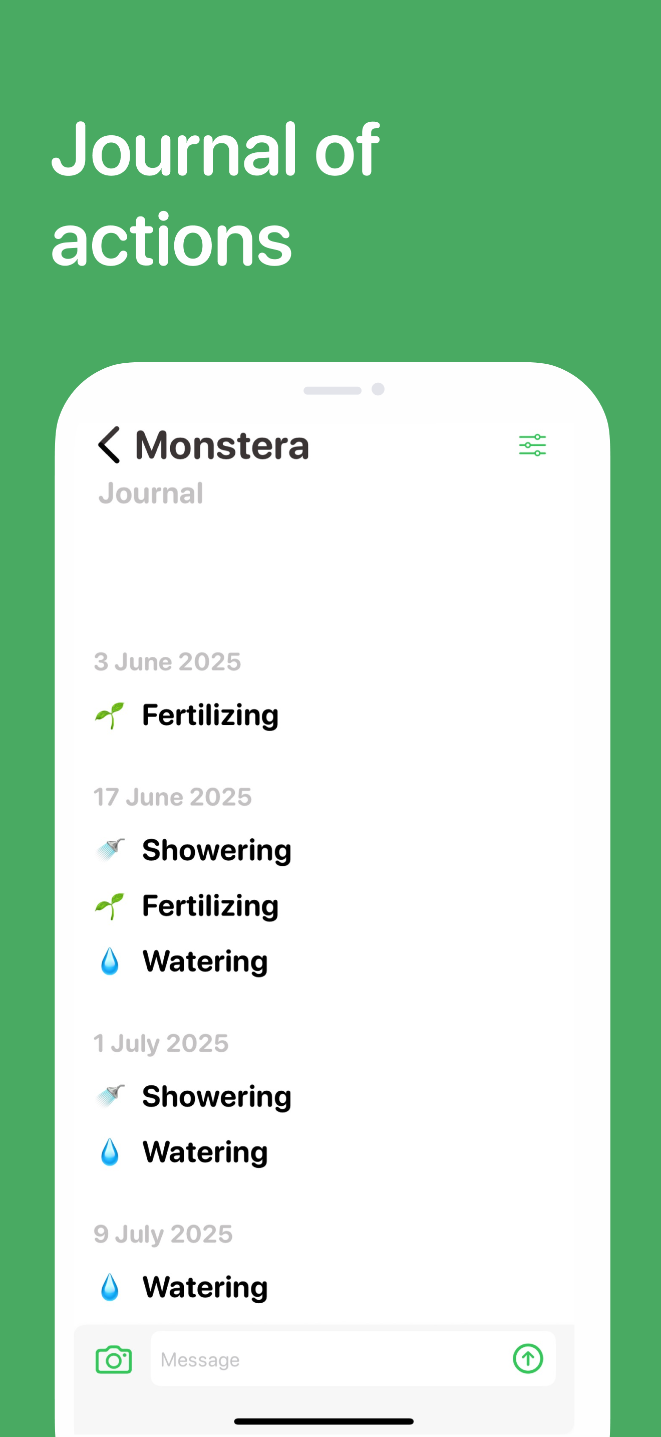Mídia 7 de Verdes tem - Cuidados com plantas inteligentes: ID, pragas, lembretes, diário e chat da ai