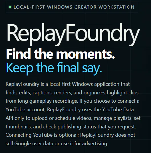 ReplayFoundry gallery image