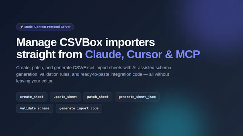 CSVBox MCP Server screenshot 1