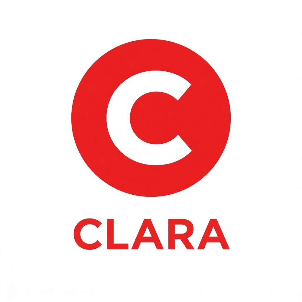 CLARA · Acompañamiento Real.  - Product Hunt launch logo and brand identity