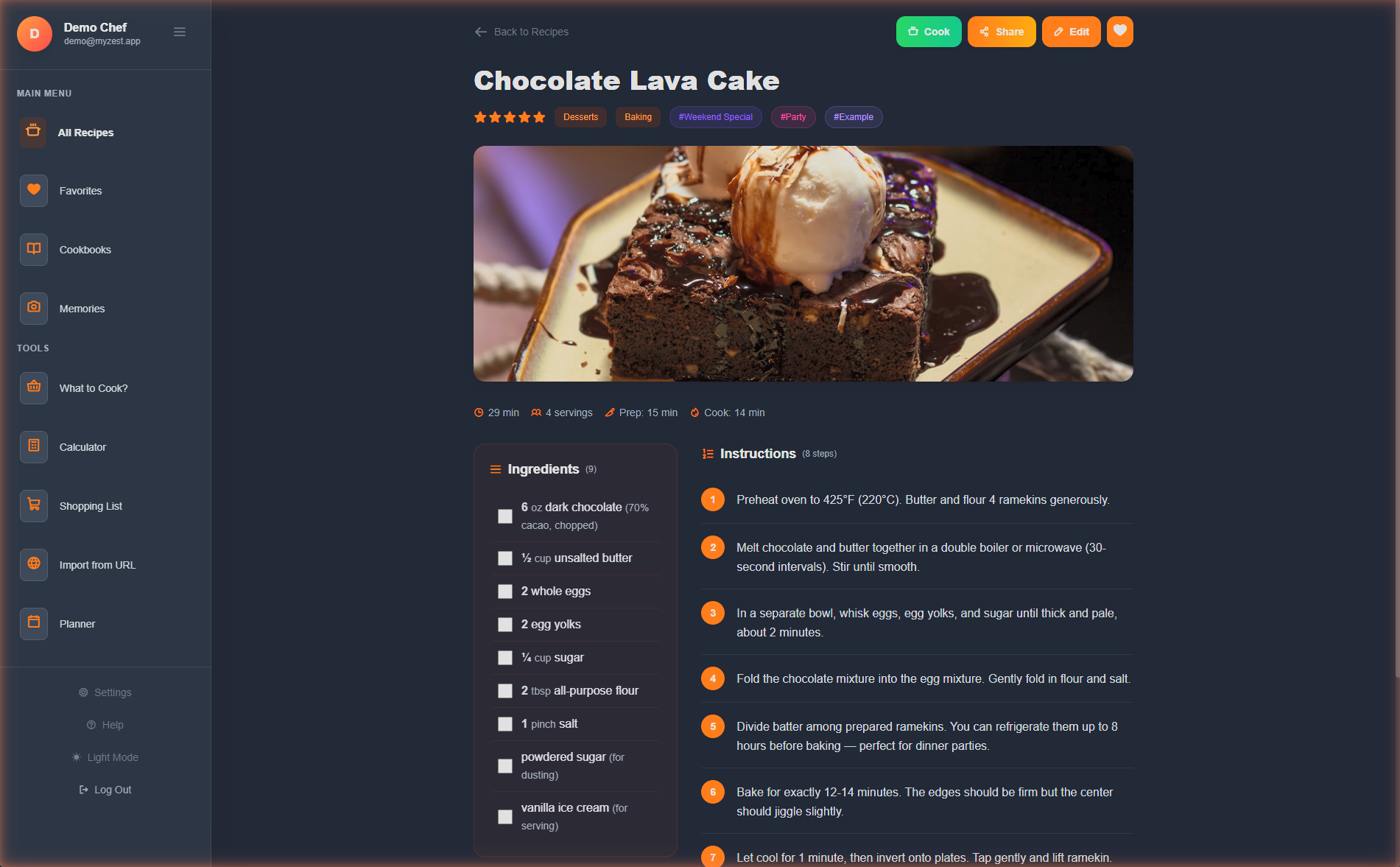 MyZest Recipe Manager and Memories gallery image