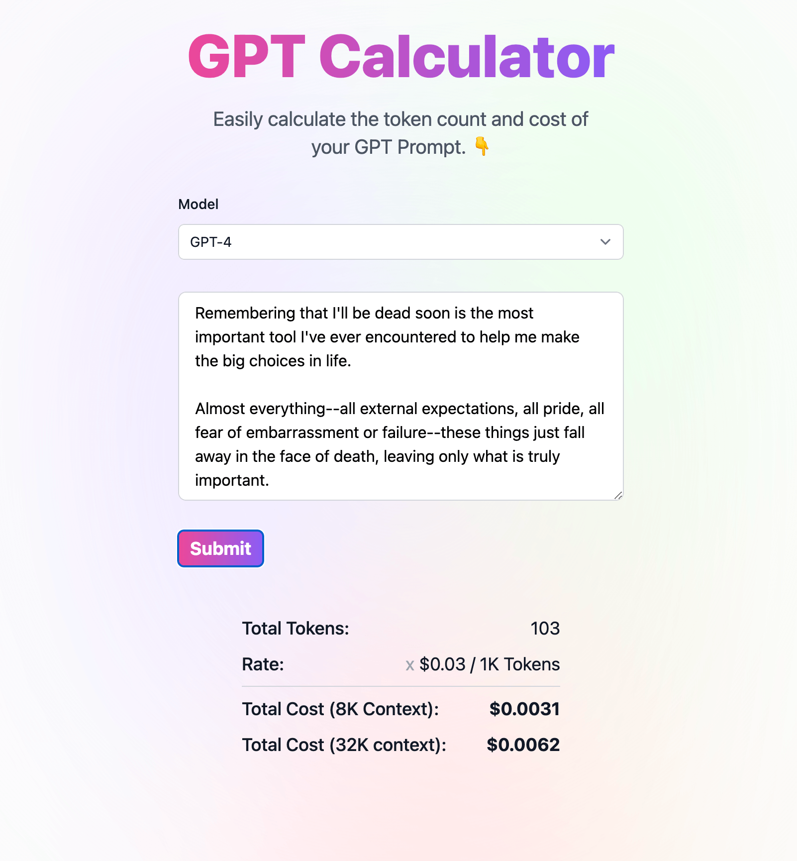 GPT计算器 - 轻松计算GPT提示的令牌计数和成本媒体2