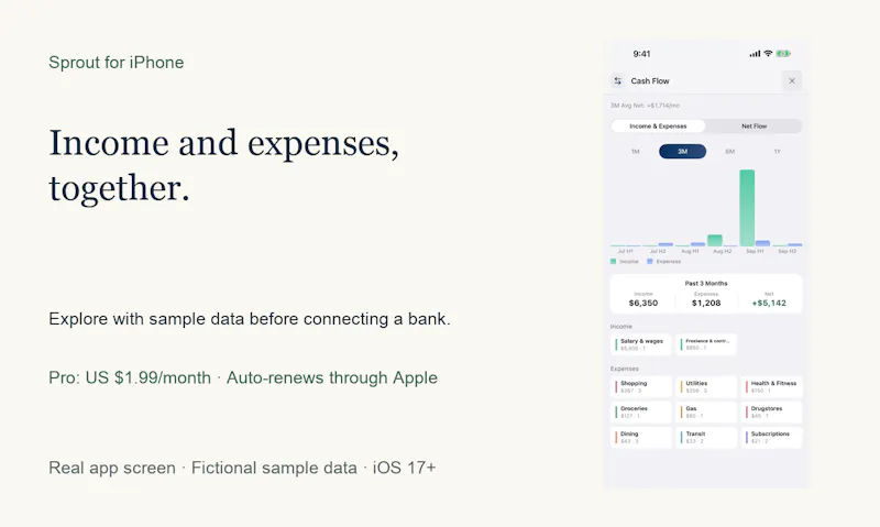 Sprout: Finance Companion screenshot 2