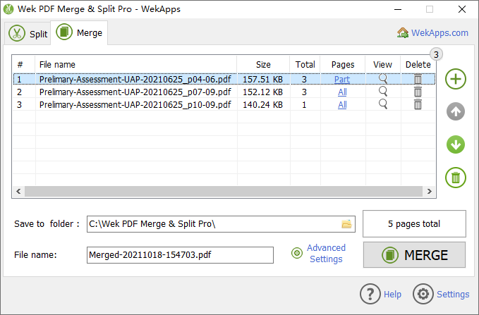 WekApps PDF Merge & Split Pro gallery image