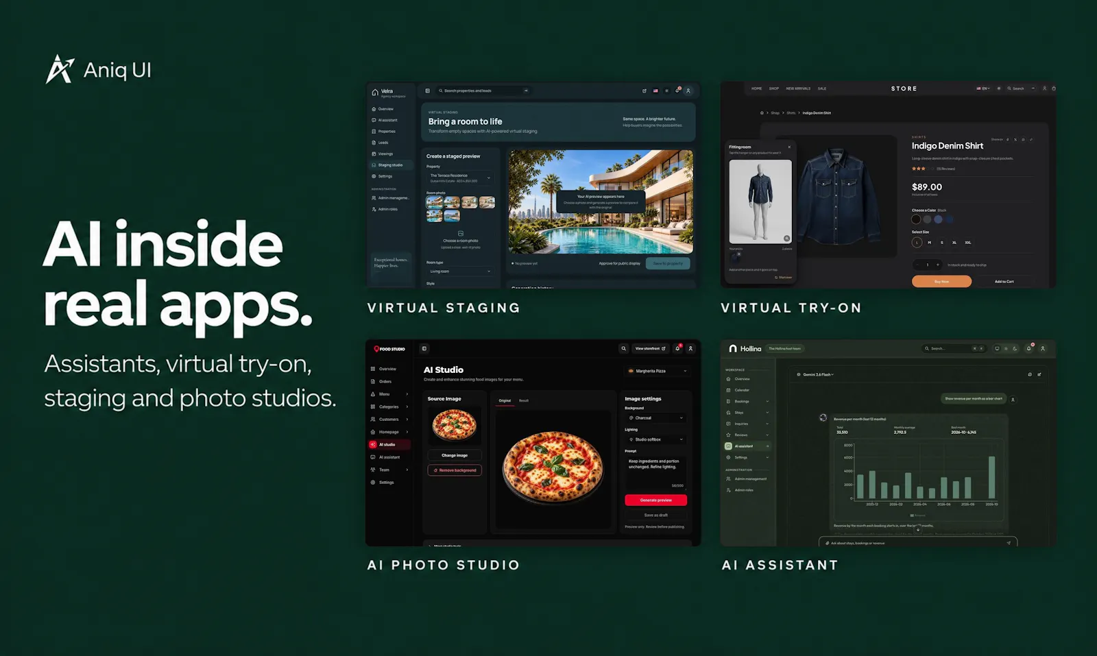 Aniq UI Bundle: 10 Next.js Templates screenshot 5