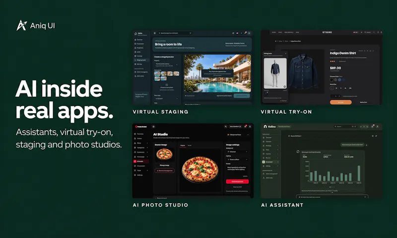 Aniq UI Bundle: 10 Next.js Templates screenshot 5