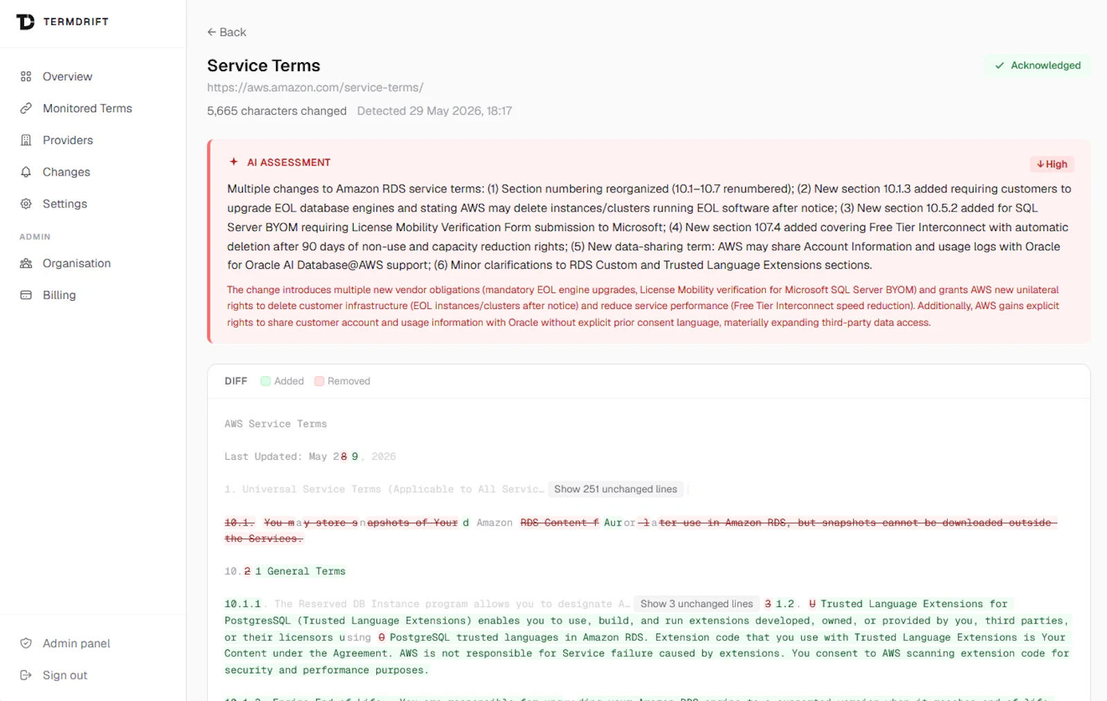 TermDrift screenshot 2