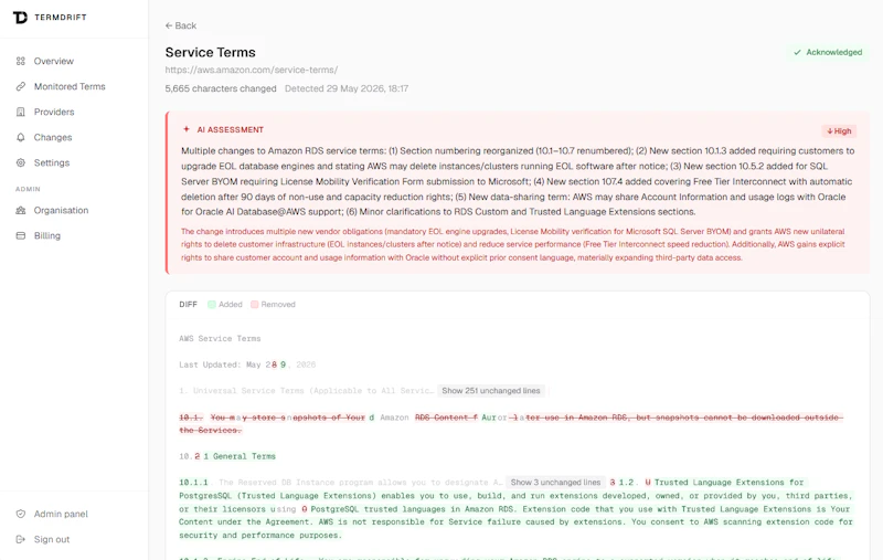 TermDrift screenshot 2
