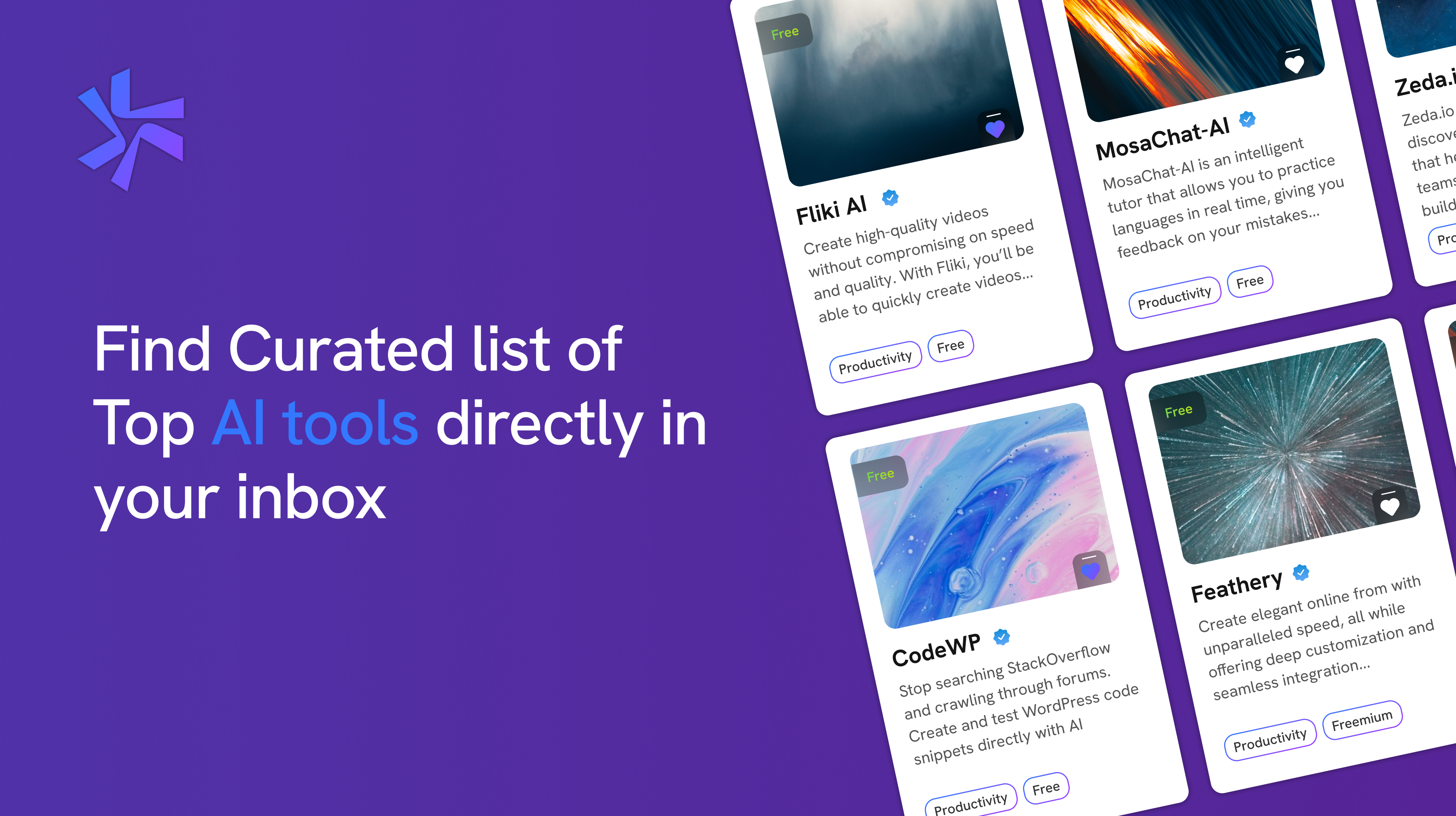 Média Chasse des produits pour les outils d'IA - Liste hebdomadaire organisée de la meilleure IA dans votre boîte de réception 1