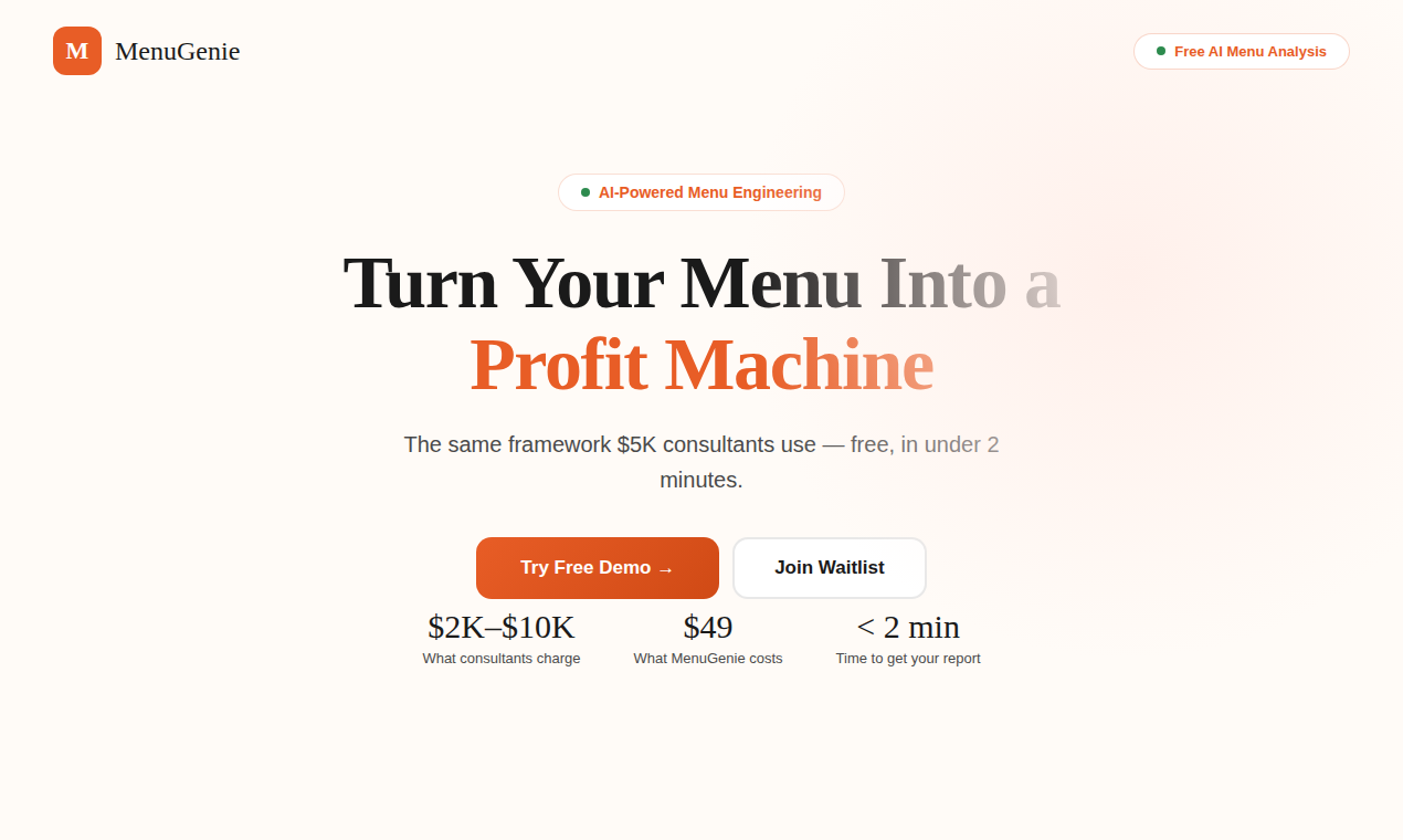 MenuGenie gallery image