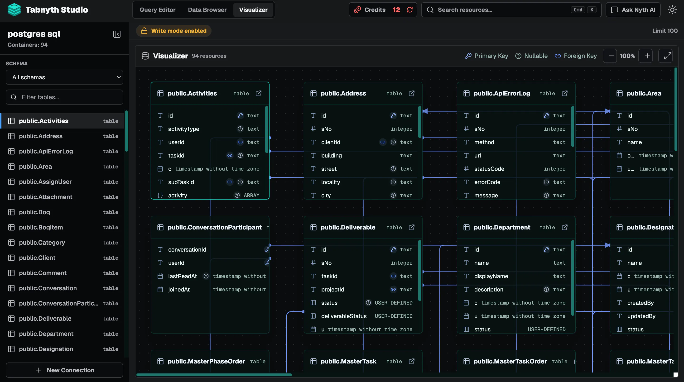 The DB studio that lives in codebase gallery image