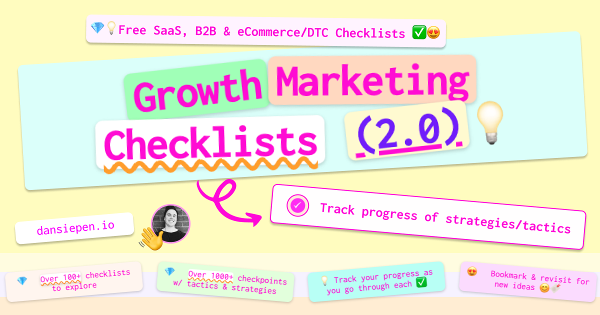Wachstum Marketing -Checklisten 2.0 Medien 2
