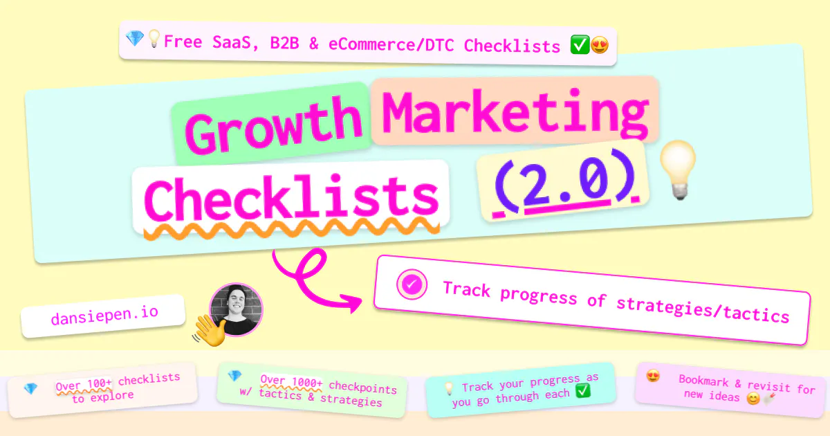 Growth Marketing Checklists 2.0