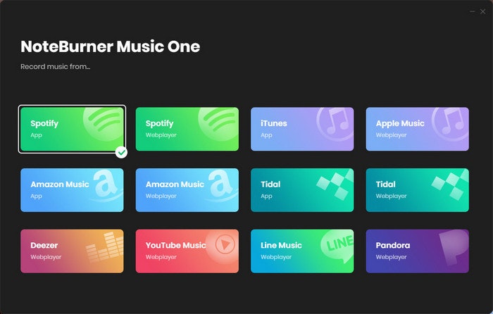 NoteBurner Music One media 1