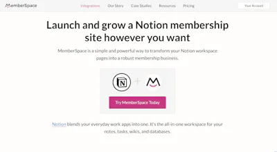 MemberSpace with Notion gallery image