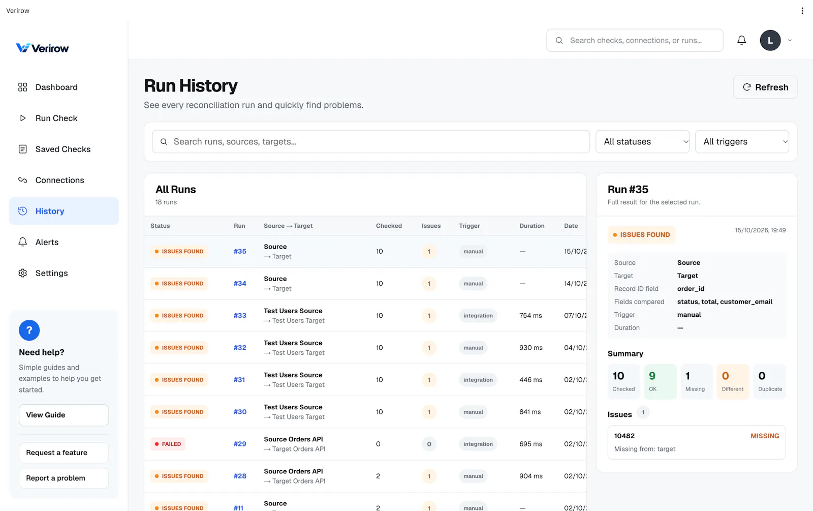 Verirow screenshot 7