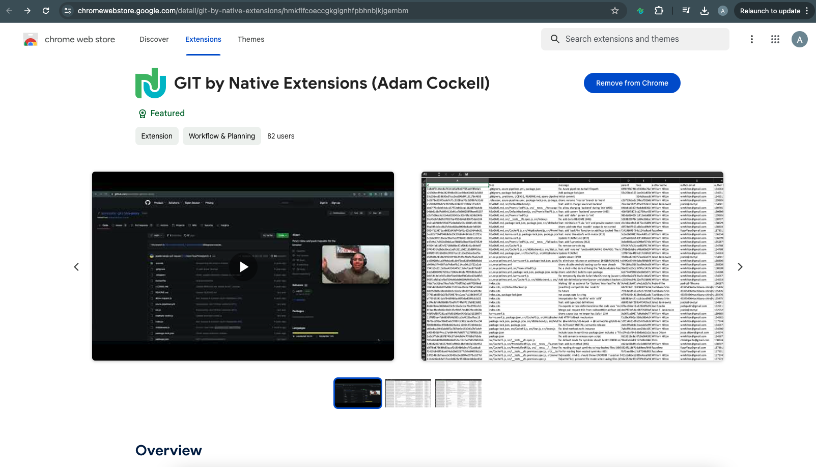 Git by Native Extensions