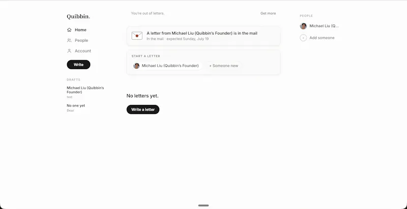 Quibbin screenshot 2