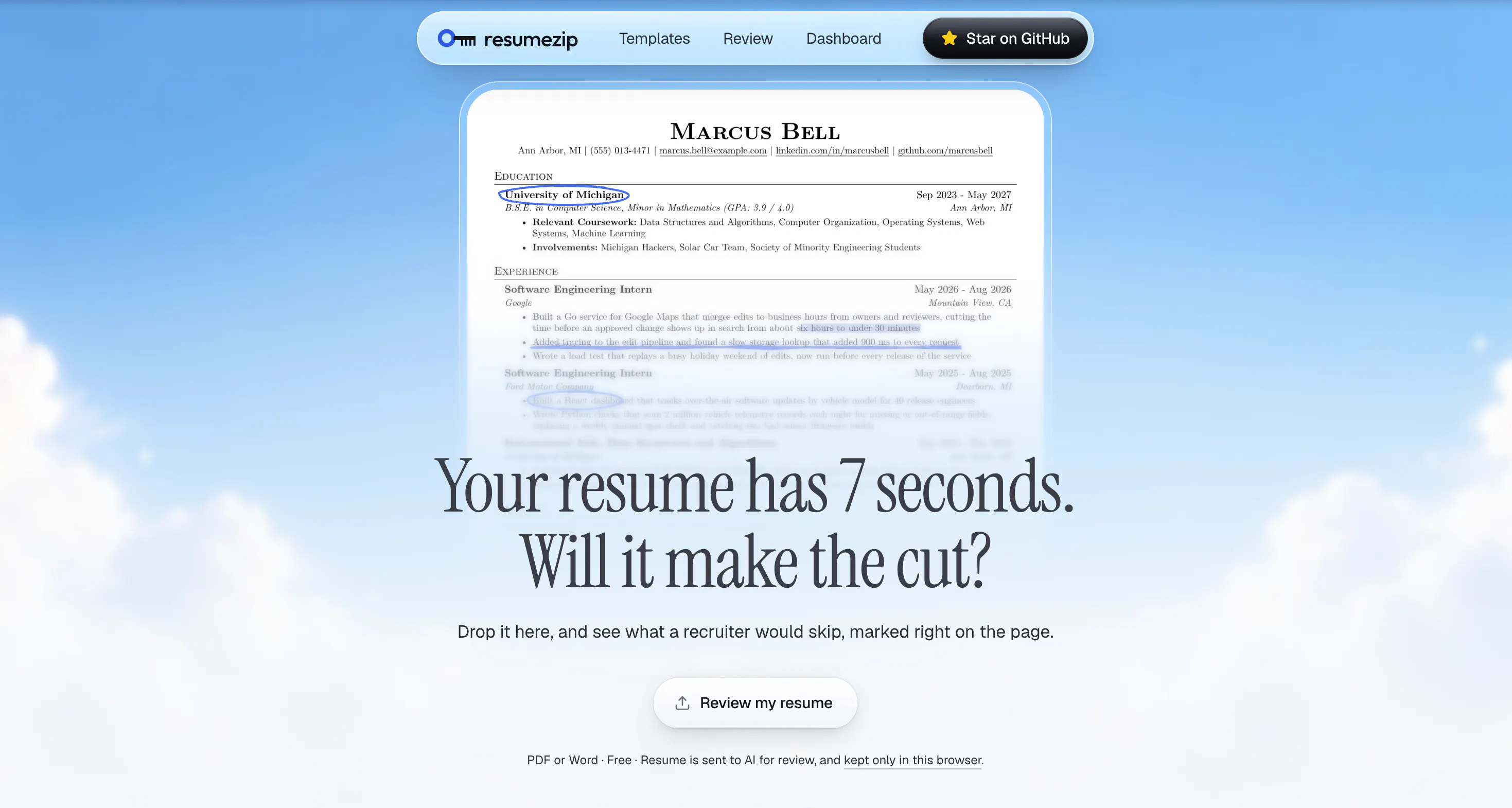 resumezip gallery image