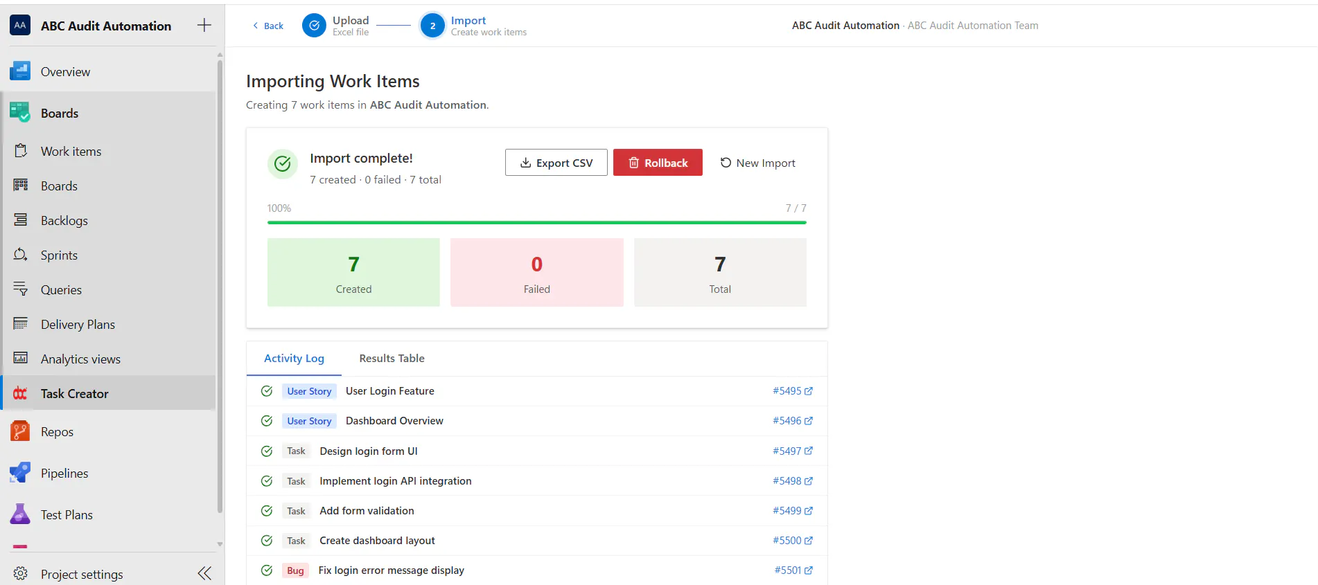 Excel Importer for Azure Boards gallery image