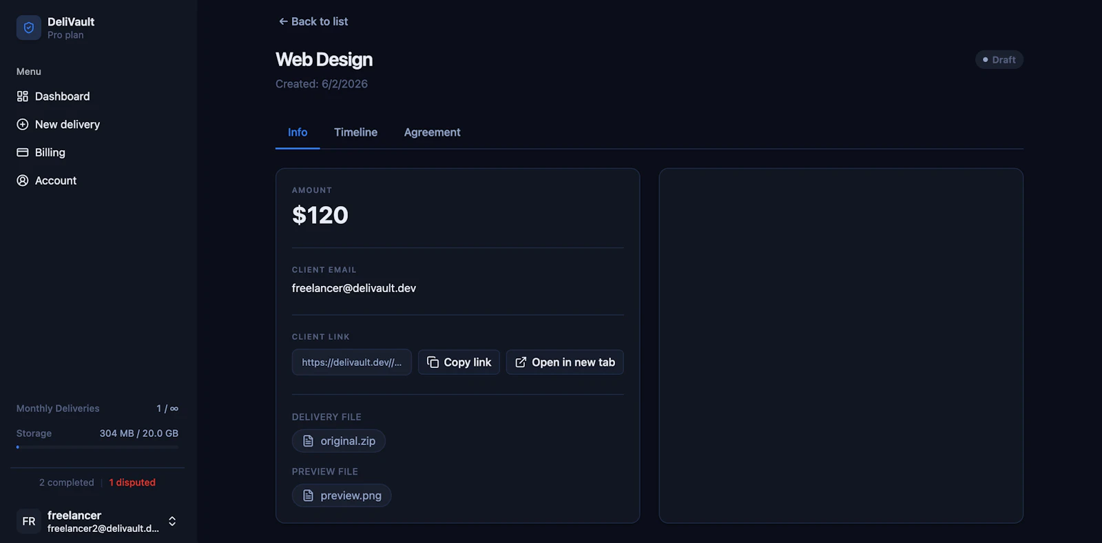 Delivault screenshot 5