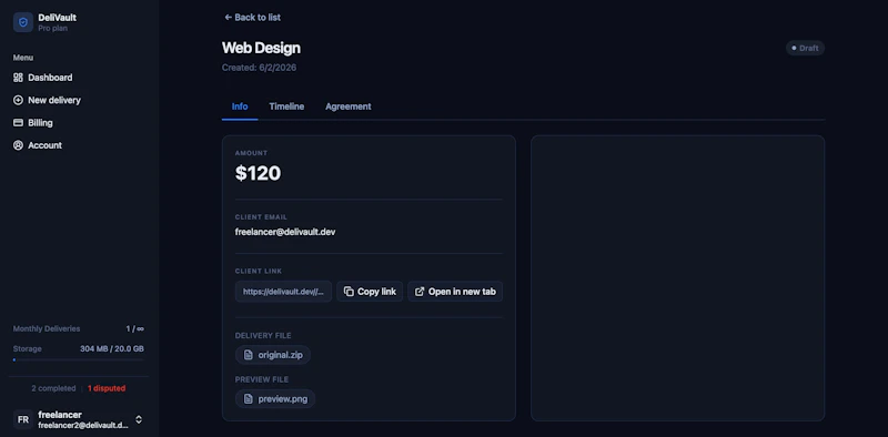 Delivault screenshot 5