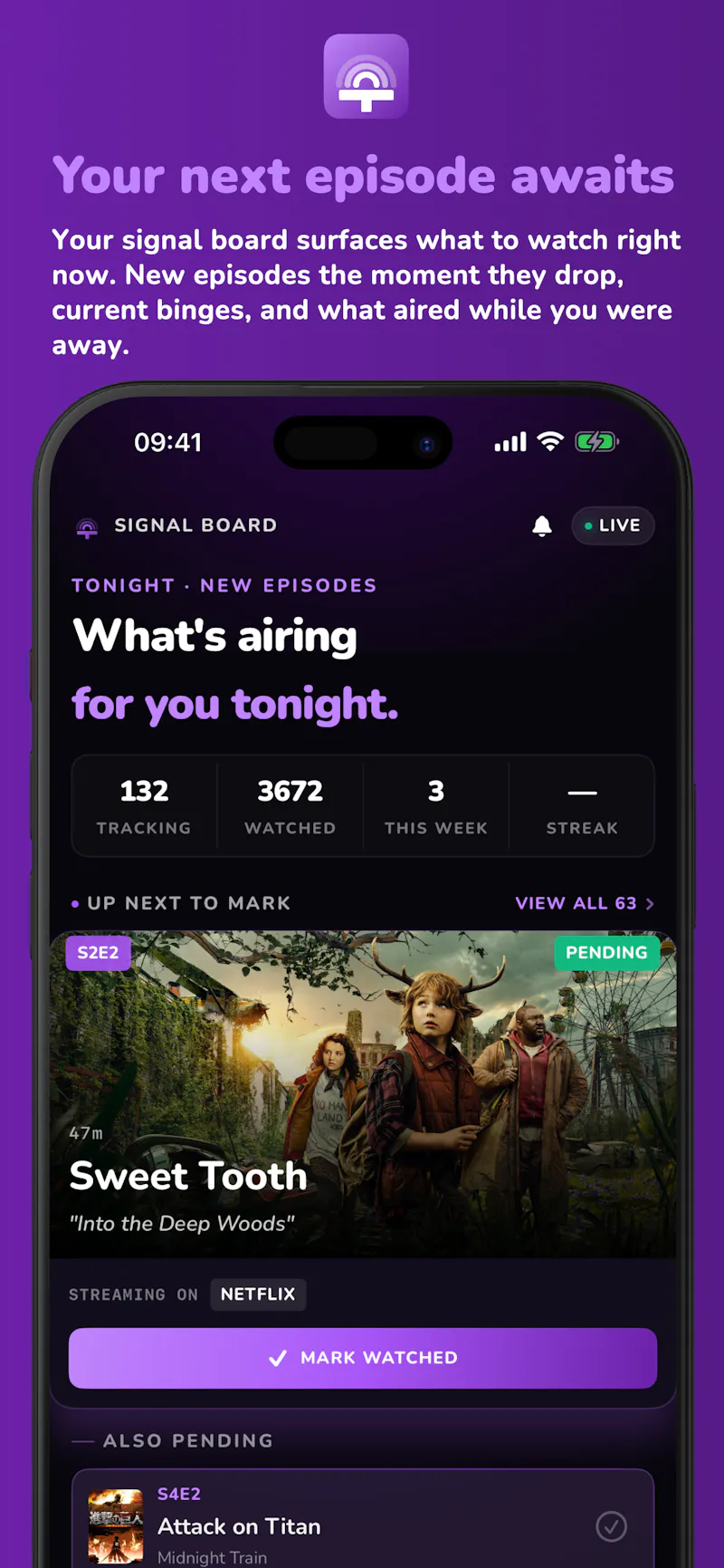Televise: TV Show & Anime Tracker screenshot 5